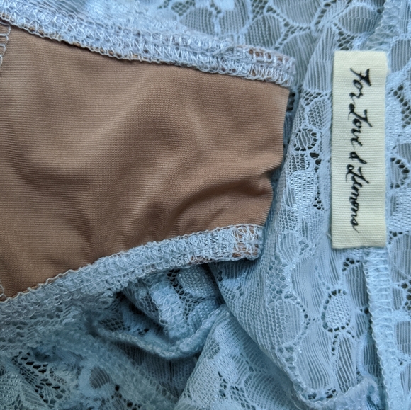 Nwot FL & L MIA spring blue lace high waist panty - Picture 3 of 5